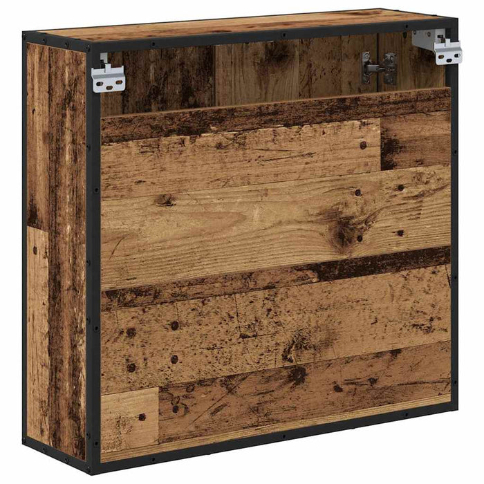 Raft de perete cu raft Pe perete Lemn vechi 65 x 20 x 60 cm - WALTI WALTI