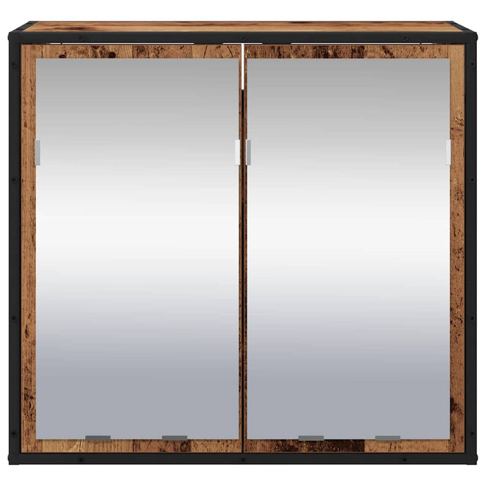 Raft de perete cu raft Pe perete Lemn vechi 65 x 20 x 60 cm - WALTI WALTI