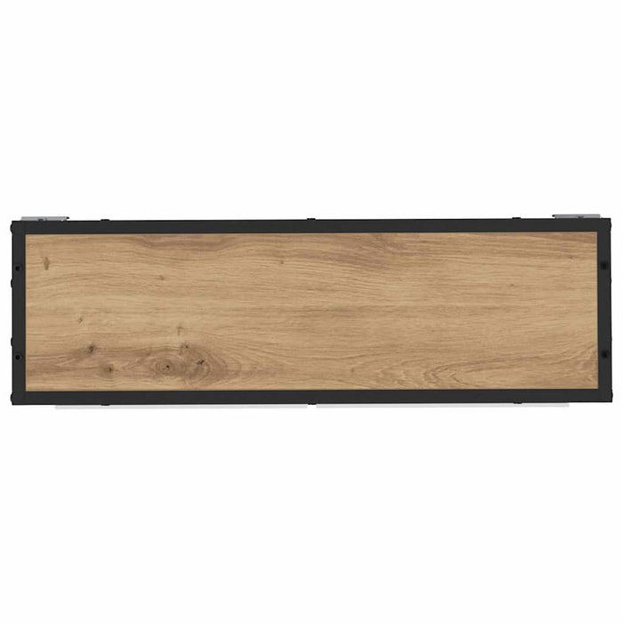 Raft de perete cu raft cu ușă Stejar Artizanal 65 x 20 x 60 cm - WALTI WALTI