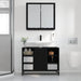 Raft de perete cu raft Pe perete Stejar Negru 65 x 20 x 60 cm - WALTI WALTI