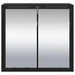 Raft de perete cu raft Pe perete Stejar Negru 65 x 20 x 60 cm - WALTI WALTI