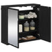 Raft de perete cu raft Pe perete Stejar Negru 65 x 20 x 60 cm - WALTI WALTI