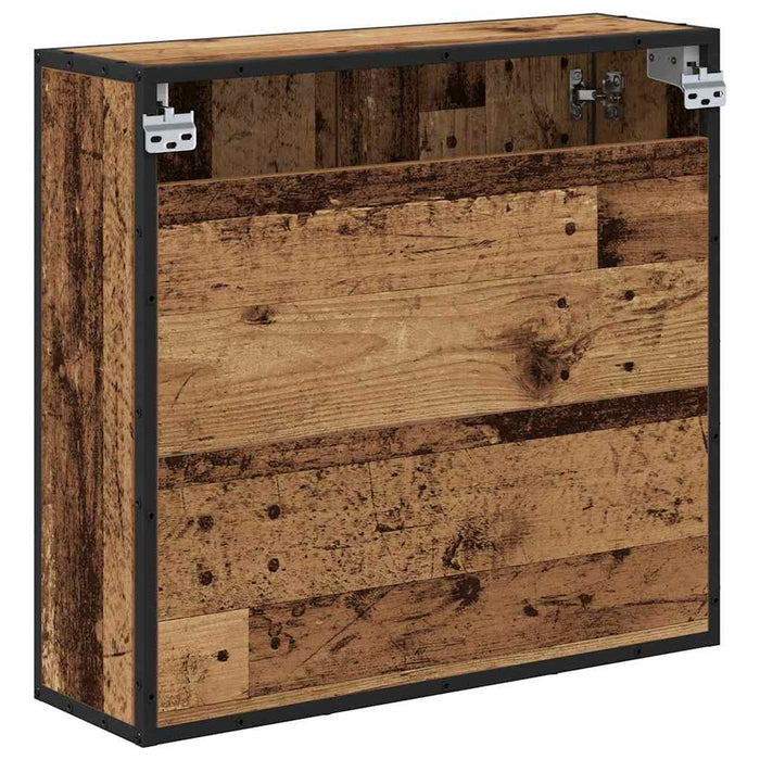 Raft de perete cu raft Pe perete Lemn vechi 65 x 20 x 60 cm - WALTI WALTI