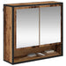 Raft de perete cu raft Pe perete Lemn vechi 65 x 20 x 60 cm - WALTI WALTI