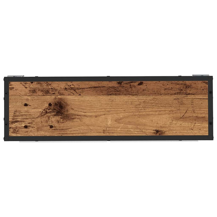 Raft de perete cu raft Pe perete Lemn vechi 65 x 20 x 60 cm - WALTI WALTI