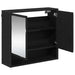 Raft de perete cu raft Pe perete Stejar Negru 65 x 20 x 60 cm - WALTI WALTI