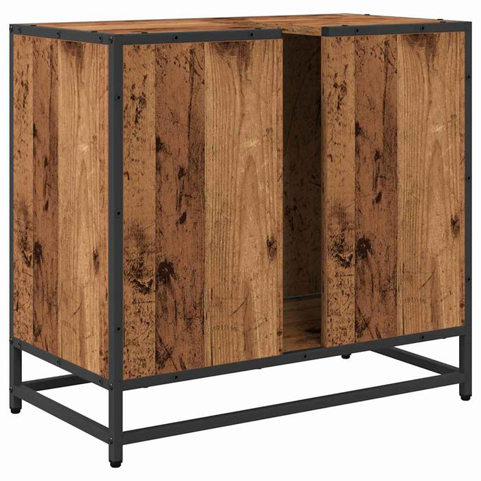 Dulap pentru Chiuveta de Baie cu ușă Lemn Vechi 65 x 33 x 60 cm - WALTI WALTI