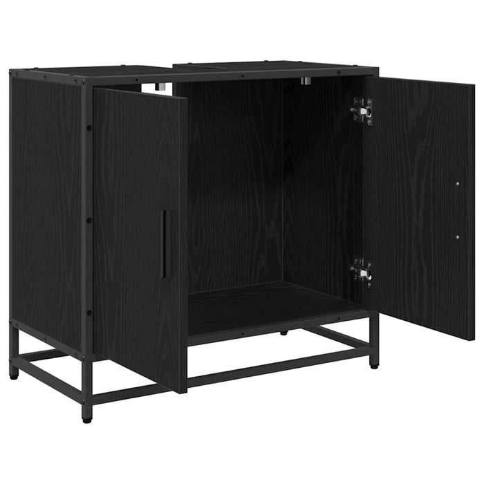 Dulap pentru Chiuveta de Baie Stejar Negru 65 x 33 x 60 cm - WALTI WALTI