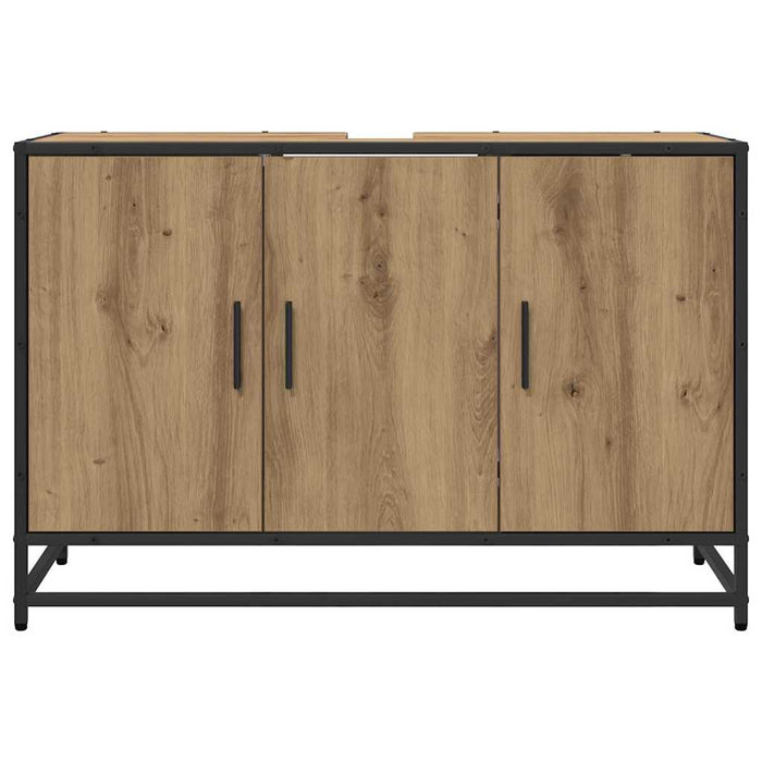 Dulap de Baie Stejar Artizanal 90 x 33 x 60 cm Lemn compozit WALTI