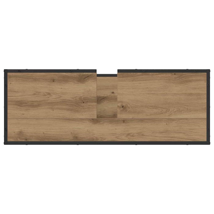 Dulap de Baie Stejar Artizanal 90 x 33 x 60 cm Lemn compozit WALTI