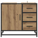 Dulap de Baie Stejar Artizanal 65 x 33 x 60 cm Lemn compozit - WALTI WALTI