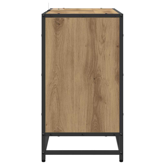 Dulap de Baie Stejar Artizanal 65 x 33 x 60 cm Lemn compozit - WALTI WALTI