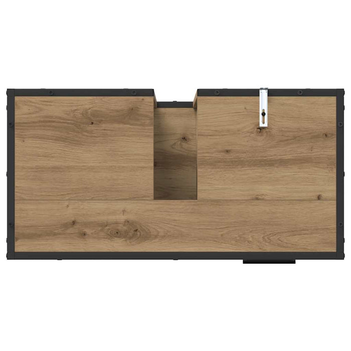 Dulap de Baie Stejar Artizanal 65 x 33 x 60 cm Lemn compozit - WALTI WALTI