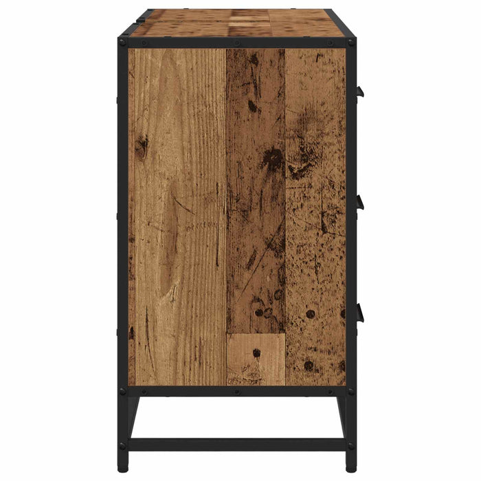 Dulap de Baie cu ușă Lemn Vechi 80 x 33 x 60 cm Lemn compozit - WALTI WALTI