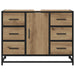Dulap de Baie Stejar Artizanal 80 x 33 x 60 cm Lemn compozit - WALTI WALTI