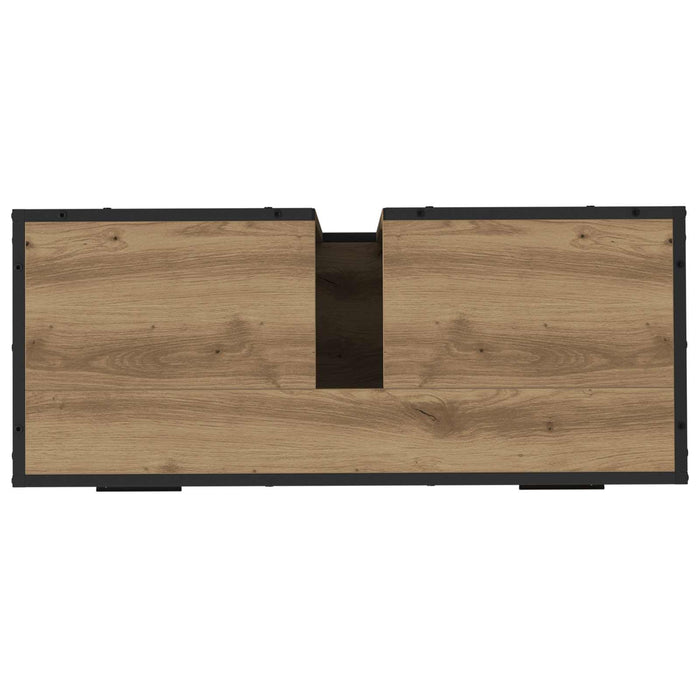 Dulap de Baie Stejar Artizanal 80 x 33 x 60 cm Lemn compozit - WALTI WALTI