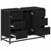 Dulap pentru Chiuveta de Baie Stejar negru 80 x 33 x 60 cm - WALTI WALTI