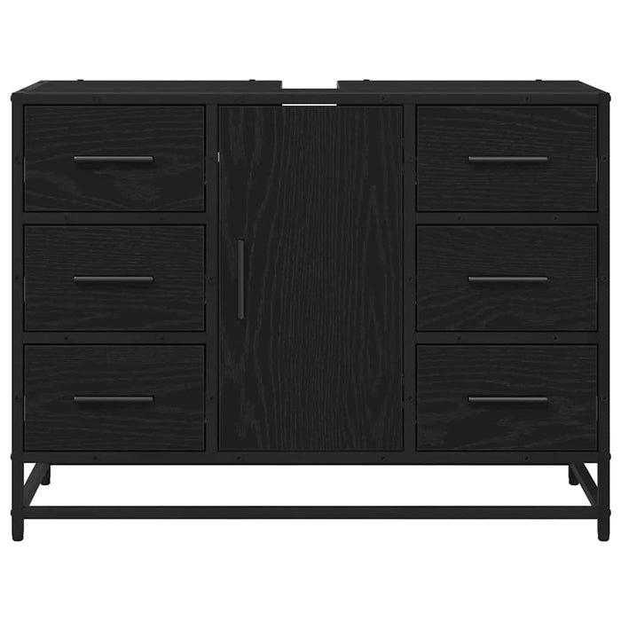 Dulap pentru Chiuveta de Baie Stejar negru 80 x 33 x 60 cm - WALTI WALTI