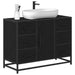 Dulap pentru Chiuveta de Baie Stejar negru 80 x 33 x 60 cm - WALTI WALTI