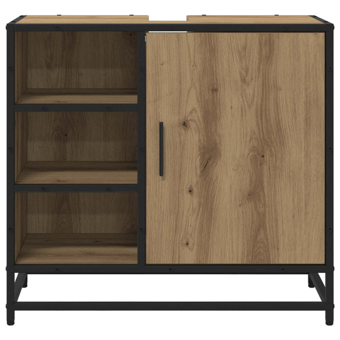 Dulap de Baie Stejar Artizanal 65 x 33 x 60 cm Lemn compozit WALTI