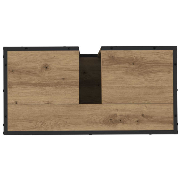 Dulap de Baie Stejar Artizanal 65 x 33 x 60 cm Lemn compozit WALTI