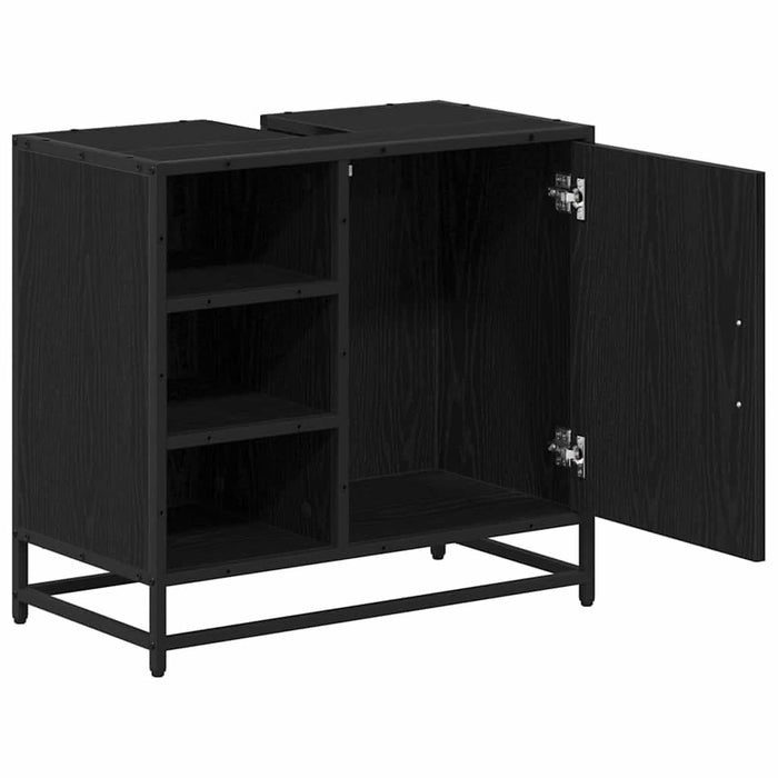 Dulap pentru Chiuveta de Baie Stejar negru 65 x 33 x 60 cm - WALTI WALTI