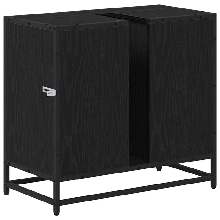 Dulap pentru Chiuveta de Baie Stejar negru 65 x 33 x 60 cm - WALTI WALTI