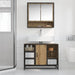 Dulap de Baie Stejar Artizanal 80 x 33 x 60 cm Lemn compozit - WALTI WALTI