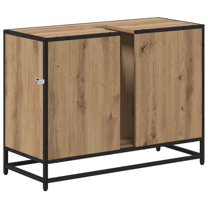 Dulap de Baie Stejar Artizanal 80 x 33 x 60 cm Lemn compozit - WALTI WALTI