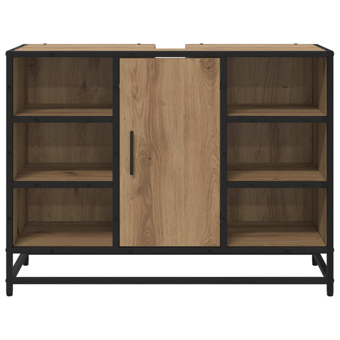 Dulap de Baie Stejar Artizanal 80 x 33 x 60 cm Lemn compozit - WALTI WALTI
