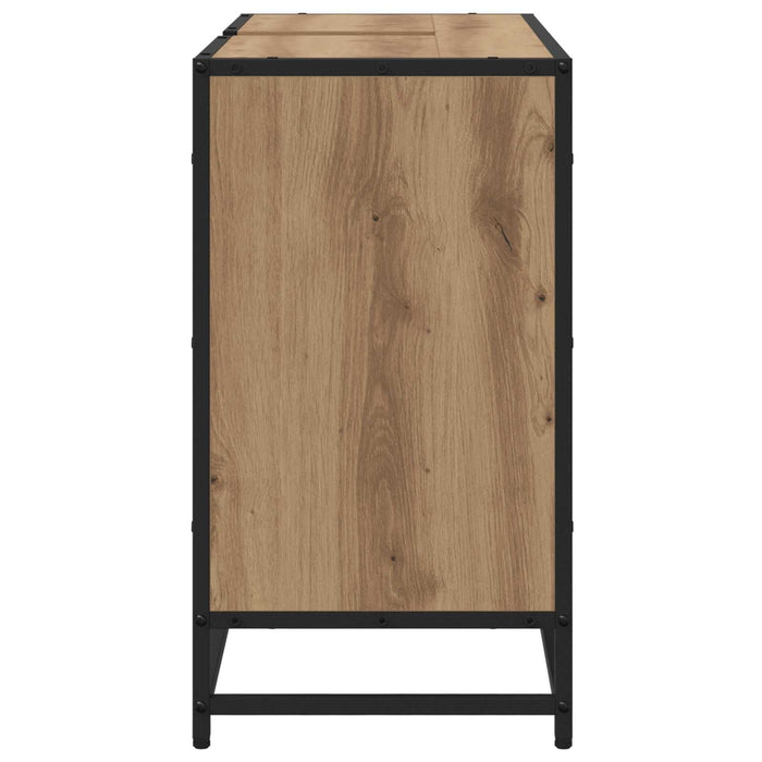 Dulap de Baie Stejar Artizanal 80 x 33 x 60 cm Lemn compozit - WALTI WALTI