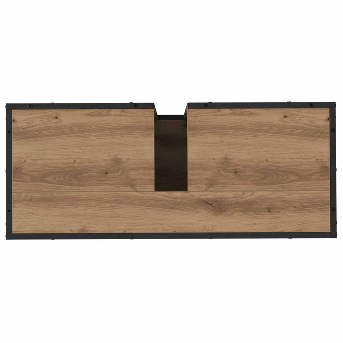 Dulap de Baie Stejar Artizanal 80 x 33 x 60 cm Lemn compozit - WALTI WALTI