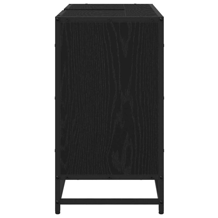 Dulap pentru Chiuveta de Baie Stejar negru 80 x 33 x 60 cm - WALTI WALTI