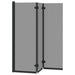 Încărcare duș Manual Negru 130 x 138 cm Sticlă ESG și aluminiu - WALTI WALTI