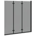 Încărcare duș Manual Negru 130 x 138 cm Sticlă ESG și aluminiu - WALTI WALTI