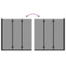 Încărcare duș Manual Negru 130 x 138 cm Sticlă ESG și aluminiu - WALTI WALTI