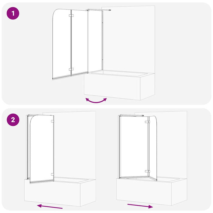 Încărcare duș Auriu 120 x 68 x 130 cm Sticlă ESG și aluminiu - WALTI WALTI