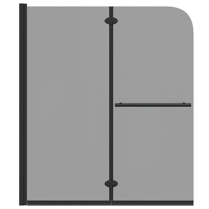 Încărcare duș Manual Negru 95 x 140 cm Sticlă ESG și aluminiu - WALTI WALTI