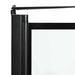 Ecran de baie pentru duș Negru și transparent 80 x 68 x 128 cm - WALTI WALTI