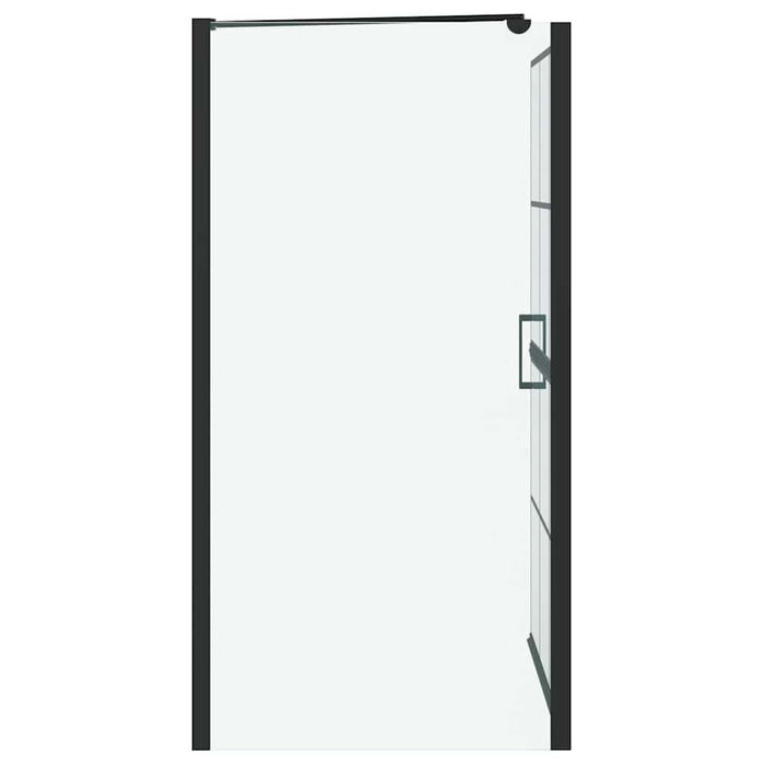 Ecran de baie pentru duș Negru și transparent 80 x 68 x 128 cm - WALTI WALTI