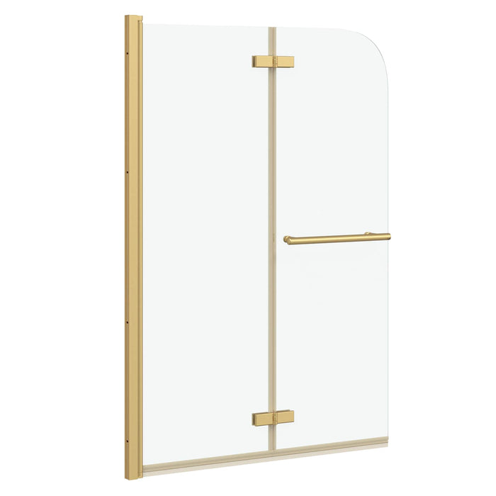 Încărcare duș Manual Auriu 95 x 140 cm Sticlă ESG și aluminiu WALTI