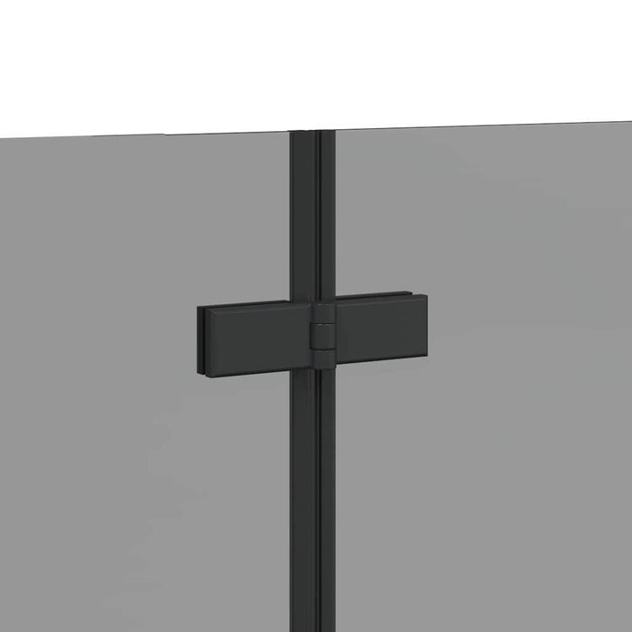 Încărcare duș Manual Negru 130 x 138 cm Sticlă ESG și aluminiu - WALTI WALTI