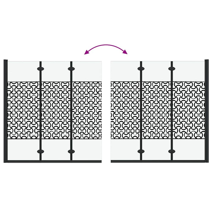 Încărcare duș Negru și transparent 130 x 130 cm sticlă securizată - WALTI WALTI