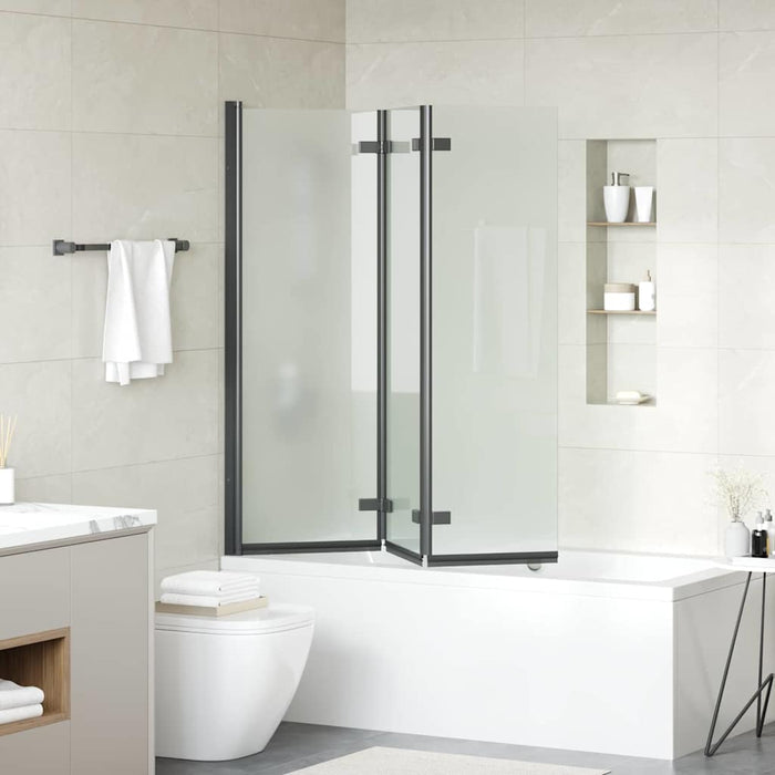 Încărcare duș Manual Negru 130 x 138 cm Sticlă ESG și aluminiu - WALTI WALTI