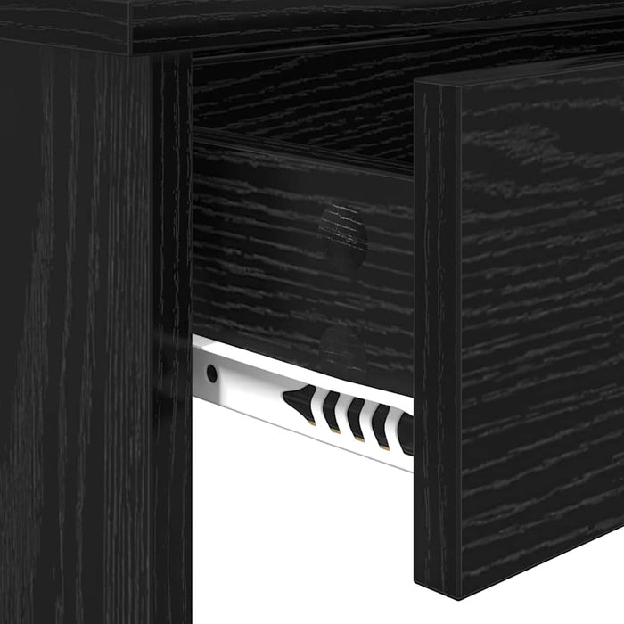 Masă de Îmbrăcat cu Oglindă Stejar Negru 96 x 39 x 142 cm - WALTI WALTI