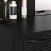 Masă de Îmbrăcat cu Oglindă Stejar Negru 96 x 39 x 142 cm - WALTI WALTI