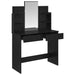 Masă de Îmbrăcat cu Oglindă Stejar Negru 96 x 39 x 142 cm - WALTI WALTI