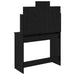 Masă de Îmbrăcat cu Oglindă Stejar Negru 96 x 39 x 142 cm - WALTI WALTI
