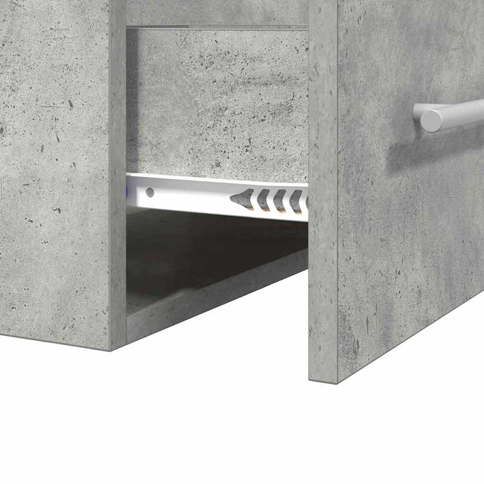 Dulap de chiuvetă Gri din beton 38,5 x 41 x 48 cm Lemn compozit - WALTI WALTI