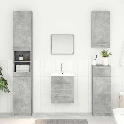Dulap de chiuvetă Gri din beton 38,5 x 41 x 48 cm Lemn compozit - WALTI WALTI